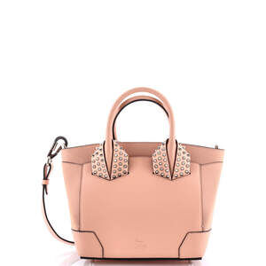 Christian Louboutin Blush Pink Studded Leather Satchel